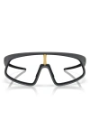 Oakley Rslv 149mm Prizm™ Polarized Shield Sunglasses In Grey Jeans