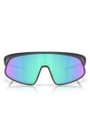 Oakley Rslv 149mm Prizm Polarized Shield Sunglasses In Sapphire