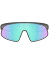 Oakley Rslv 149mm Prizm Polarized Shield Sunglasses In Grey