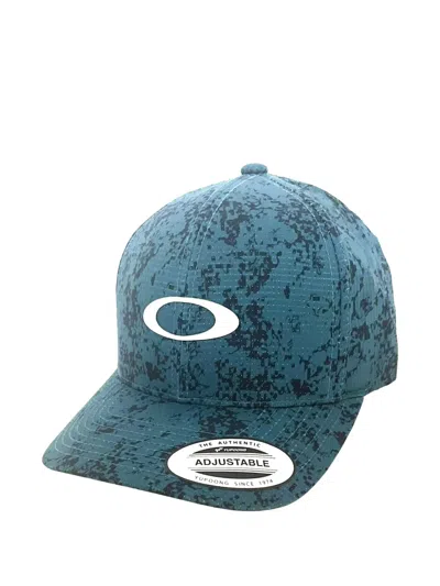 Oakley Sand-camo Strapback Hat In Blue