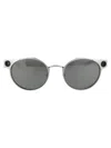 Oakley Satin Chrome Titanium Sunglasses In White