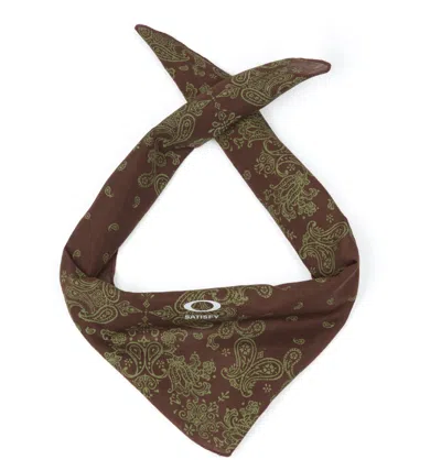 Pre-owned Oakley Satisfy Running X  Sotfcell Bandana Straight Jacket Terrain Prizm Vented In Brown