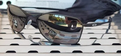 Pre-owned Oakley Savitar 6047-0158 Sunglasses Satin Black Ti W / Prizm Black Iridium