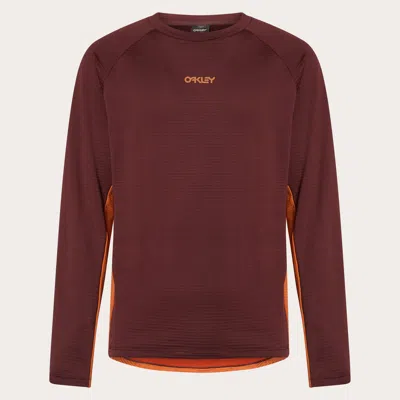 Oakley Seeker Revel Thermal Ls Jersey In Grenache