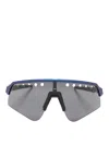 Oakley Sutro Lite Sweep Shield-frame Performance Sunglasses In Gray