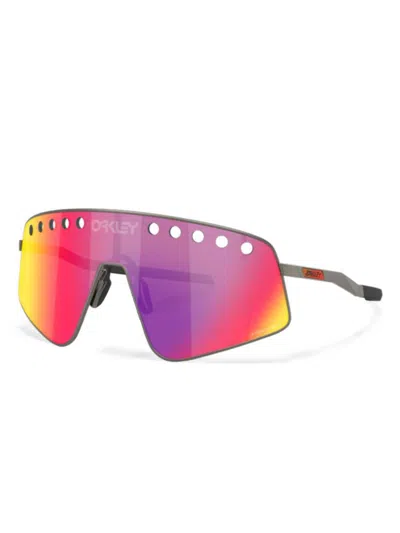 Oakley Sutro Ti Sweep Prizm Road Shield Unisex Sunglasses Oo6025 602503 138 In Multi