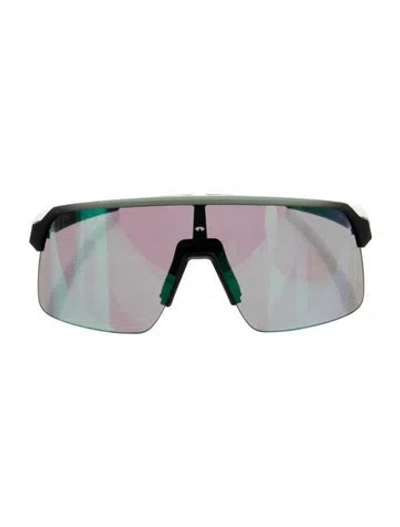 Pre-owned Oakley Shield Mirrored Sunglasses In Black