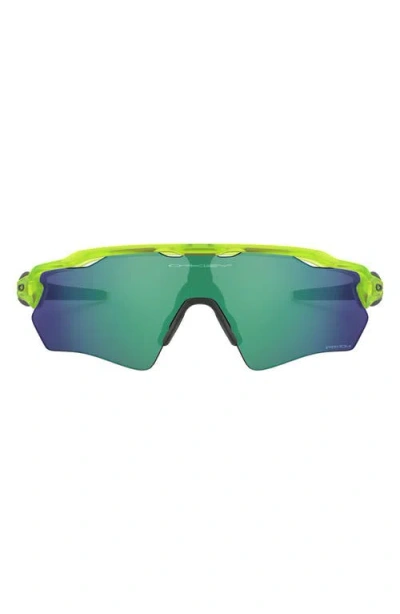 Oakley Shield Sunglasses In Matte Uranium/prizm Jade