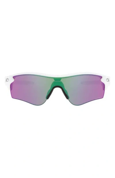 Oakley Shield Sunglasses In Polished White/prizm Golf