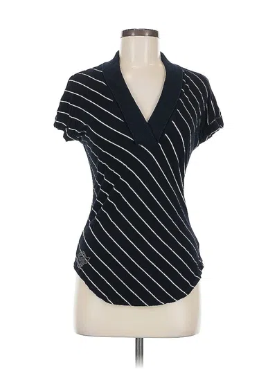 Pre-owned Oakley Short Sleeve Blouse In Black