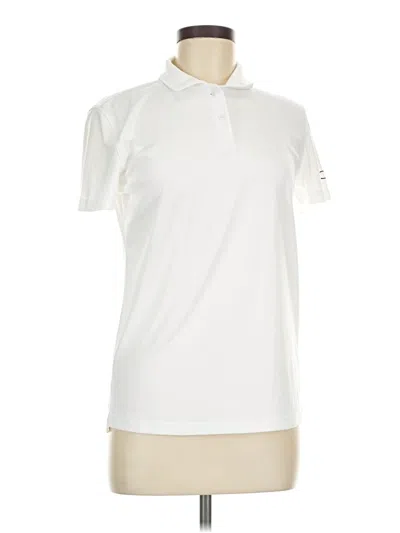 Pre-owned Oakley Short Sleeve Polo Shirt In White