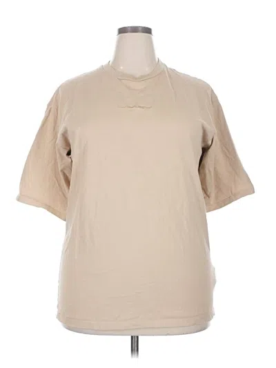 Pre-owned Oakley Short Sleeve T-shirt In Tan