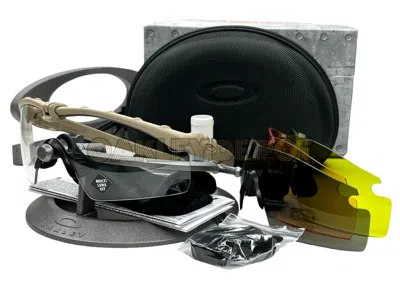 Pre-owned Oakley ✅?️  Si Ballistic M Frame 3.0 009146 Dark Bone/multi Lens Kit Sunglasses In Gray