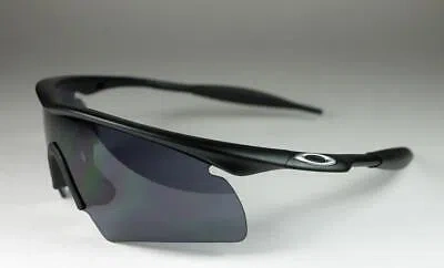 Pre-owned Oakley Si M Frame Strike Sunglasses Matte Black/gray Sport Shield 11-162