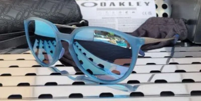 Pre-owned Oakley Sielo 9288-0457 Sunglasses Matte Stonewash W/prizm Deep H2o Polarized In Gold