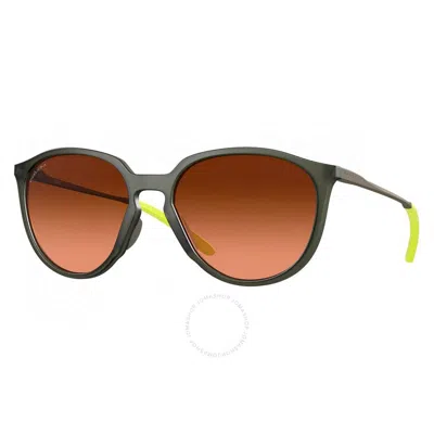 Oakley Sielo Prizm Brown Gradient Round Ladies Sunglasses Oo9288 928802 57 In Black