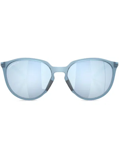 Oakley Womens Blue Oo9288 Sielo Round-frame O Matter™ Sunglasses In Matte Stonewash