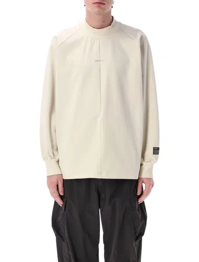 Oakley Beige Crewneck Logo Sweatshirt In Neutral