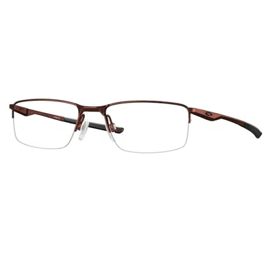 Oakley Socket 5.5 Demo Rectangular Men's Eyeglasses Ox3218 321811 56 In Pink