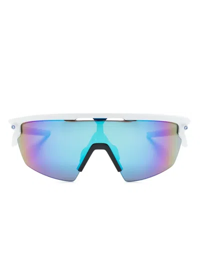 Oakley Sphaera Oversize-frame Sunglasses In Weiss