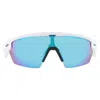 Oakley Sphaera Prizm Sapphire Polarized Shield Unisex Sunglasses Oo9403 940302 36 In White