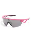 Oakley Sphaera Shield-frame Sunglasses In 粉色