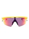 Oakley Sphaera Shield-frame Sunglasses In Yellow