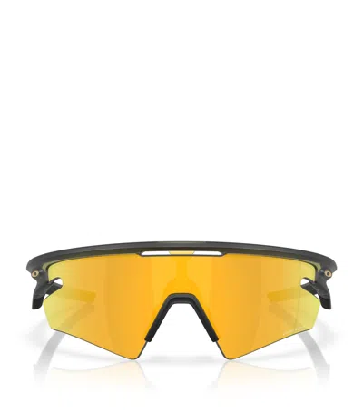 Oakley Sphaera Slash Rectangle Sunglasses In Green