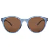 Oakley Spindrift Prizm Bronze Round Ladies Sunglasses Oo9474 947411 52 In Brown
