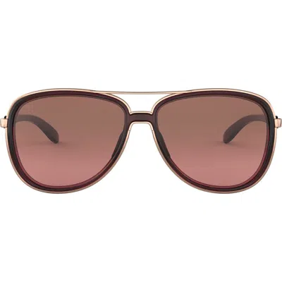 Oakley Split Time 58mm Prizm™ Pilot Sunglasses In Brown