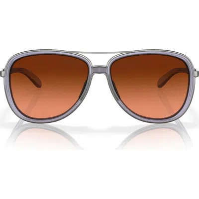 Oakley Split Time 58mm Prizm™ Pilot Sunglasses In Lilac