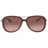 Oakley Split Time Red Gradient Pilot Ladies Sunglasses Oo4129 412902 58 In Red   / Berry / Raspberry