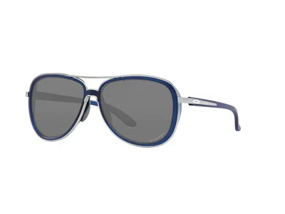 Oakley Split Time Sport Sunglasses Matte Transparent Blue/prizm Black: One Size