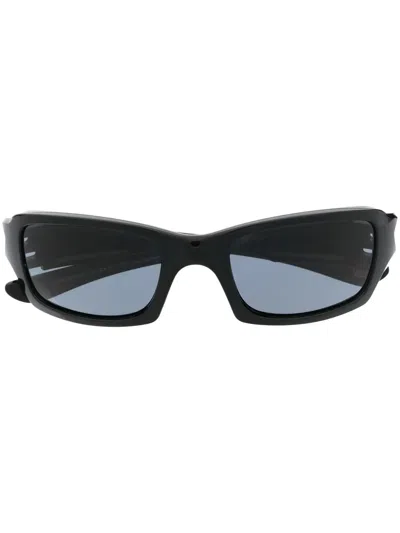 Oakley Square-frame Curved Sunglasses In Black