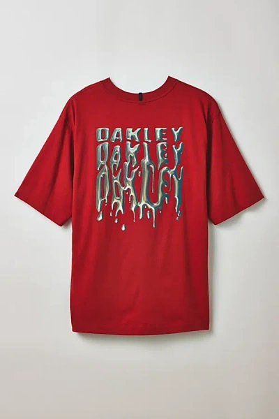Oakley Stacked Metal Graphic Tee In Red, Men's At Urban Outfitters