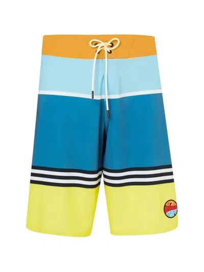 Oakley Striped Swim Shorts In Multi