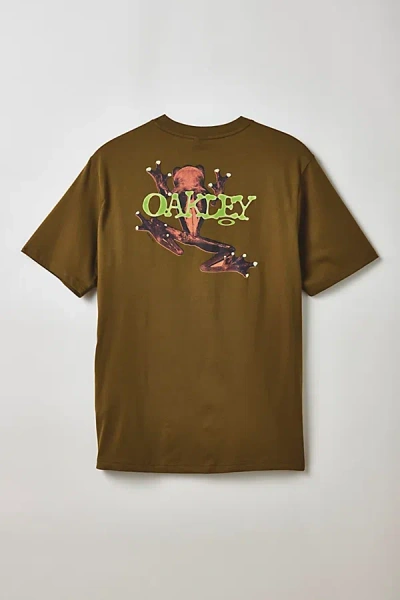 Oakley Stuck On Graphic Tee In Olive, Men's At Urban Outfitters In Green