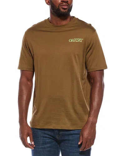 Oakley Stuck On T-shirt In Brown