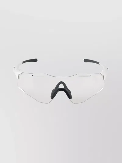 Oakley Stylish Wraparound Sunglasses Curved Temples In White