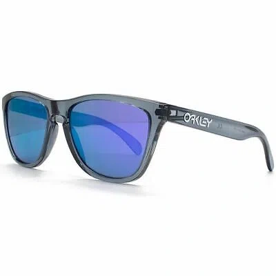 Pre-owned Oakley Sunglass Frogskins Limited Edition Crystal Black W/violet Iridium 03-290