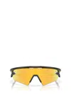 Oakley Frame Wraparound Sunglasses Nose Pads Rubberized Temples In Yellow