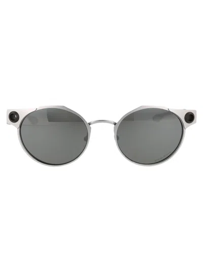 Oakley Deadbolt Prizm Black Sunglasses Oo6046-604601-50 In 604601 Satin Chrome