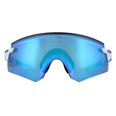Pre-owned Oakley Sunglasses Encoder Oo9471-05 Polished White Prizm Sapphire