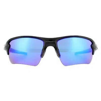Pre-owned Oakley Sunglasses Flak 2.0 Xl Oo9188-f7 Black Prizm Sapphire Iridium Polarized In Blue