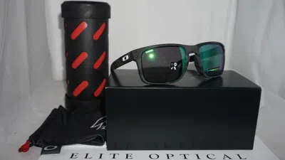 Pre-owned Oakley Sunglasses Holbrook Moto Gp Limited Edition Grey Camo Oo9102-g355 In Prizm Jade Iridium
