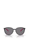 Oakley Sielo 57mm Polarized Round Sunglasses In Matte Black Ink