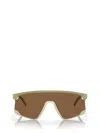 Oakley Womens Brown Oo9280 Bxtr Shield-frame O-matter Sunglasses In Matte Fern