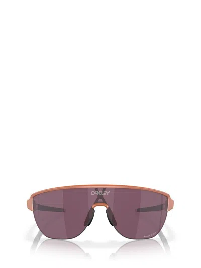 Oakley 42mm Corridor Rectangle Shield Sunglasses In Ginger/prizm Black