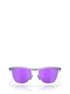 Oakley Frogskins Hybrid Mt Trns Lilac Clr Przm Vlt 0oo9289-01 Round Sunglasses In Matte Lilac / Prizm Clear
