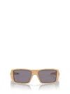 Oakley Heliostat 61mm Prizm™ Polarized Rectangular Sunglasses In Matte Stone Desert Tan